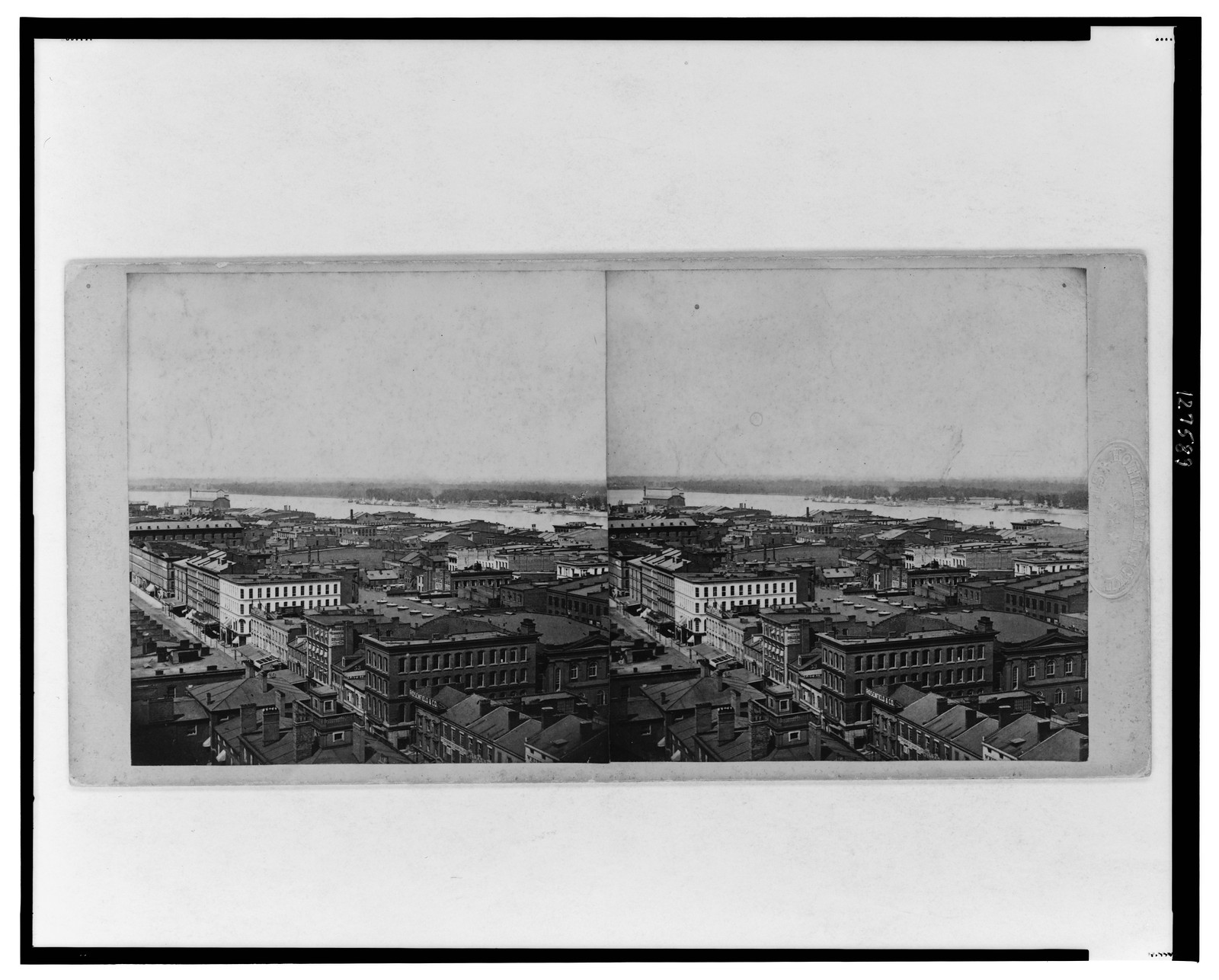[Aerial view of commercial district of St. Louis, Missouri], [between 1862 and 1868] — historic photograph