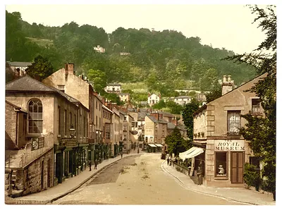 Matlock South Parade and Heights of Abraham Derbyshire England