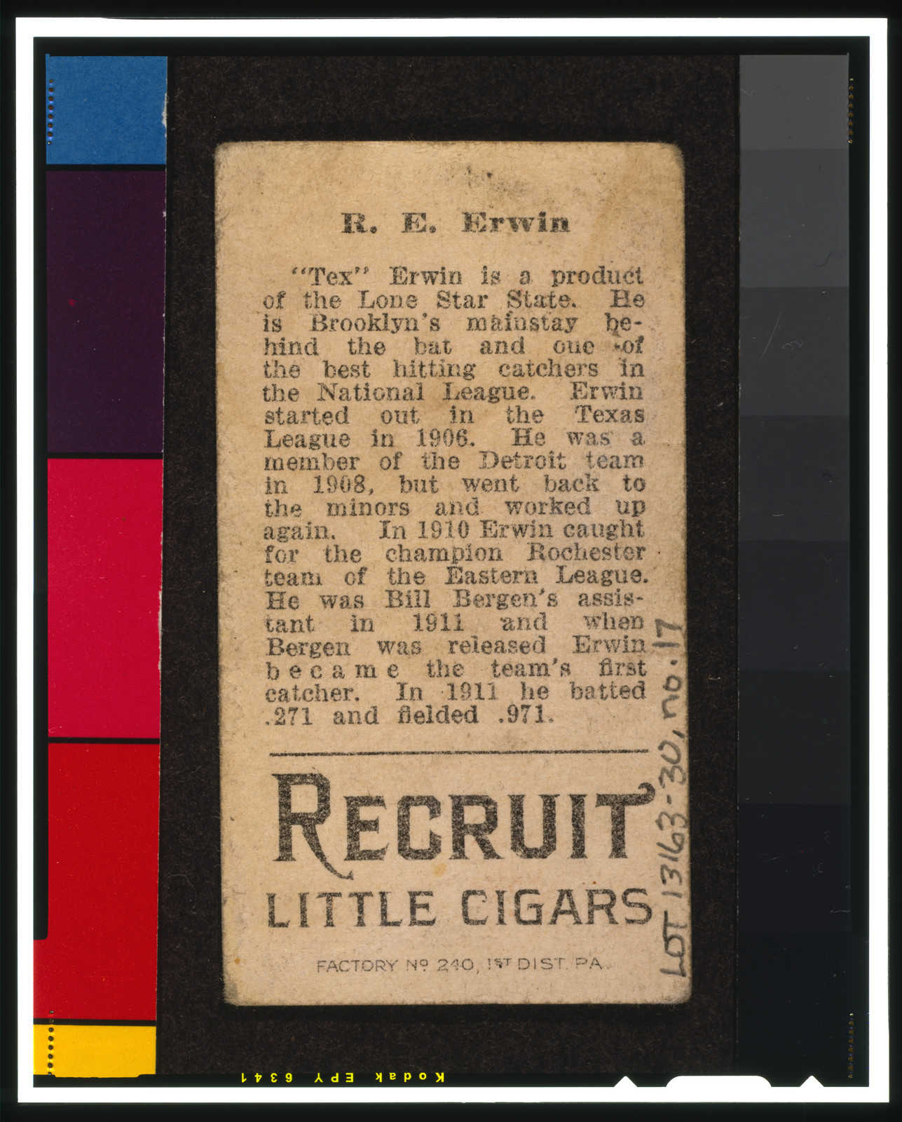 Brown Backgrounds (T207), 1912 — historic print