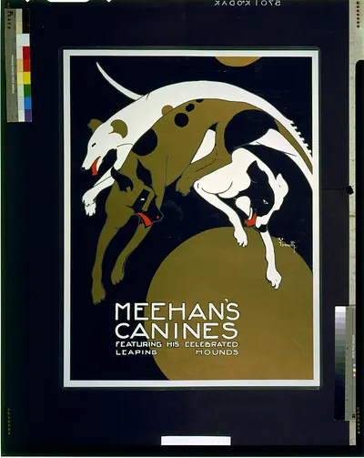 Meehan's canines Featuring his celebrated leaping hounds / Iannelli.