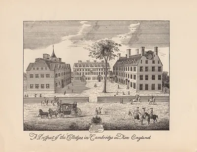 Colleges at Cambridge (2), Massachusetts, 1700