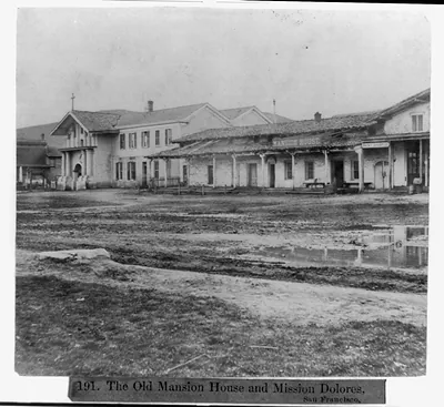 The Old Mansion House and Mission Dolores, San Francisco