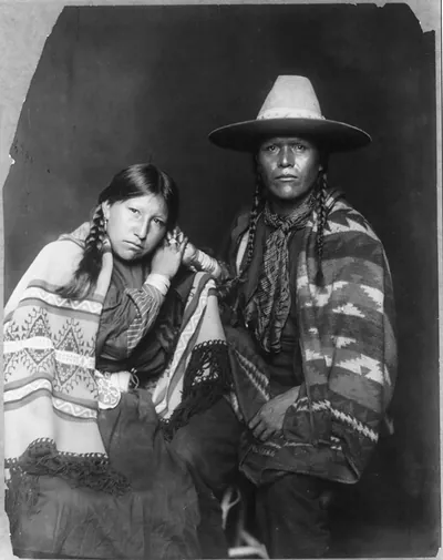 Ute buck and squaw