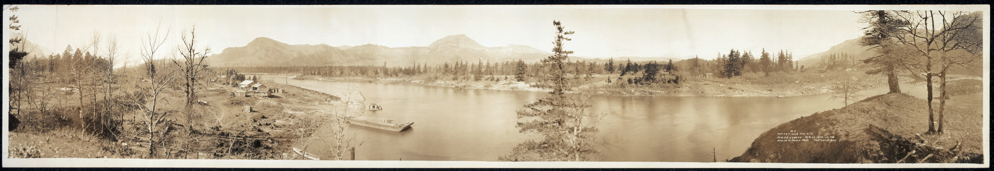 Bonneville Dam site, power-locks, Washington, 1934, 1934 — historic image