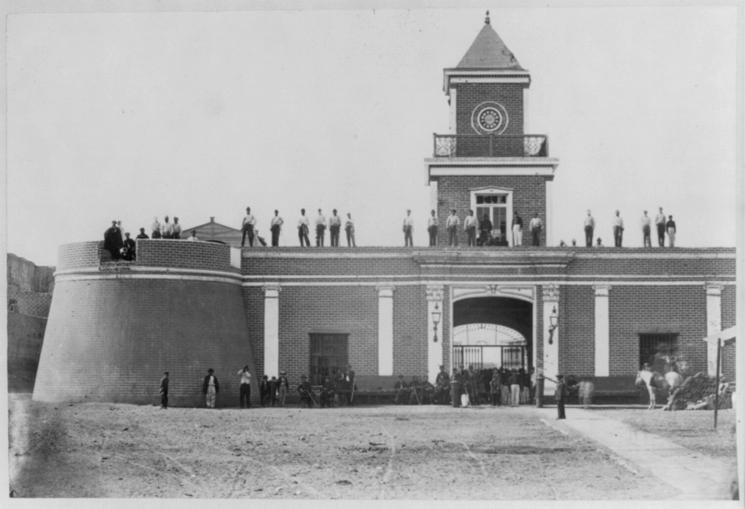 Lima. The arsenal of Santa Catalina, 1868 — historic photograph