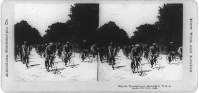 Bicycle tournament, Brooklyn, U.S.A.