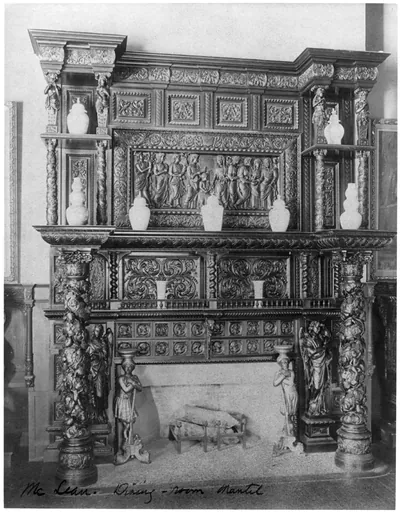 [Interior of John R. McLean House, 1500 I St., N.W., Washington, D.C. - dining room mantel]