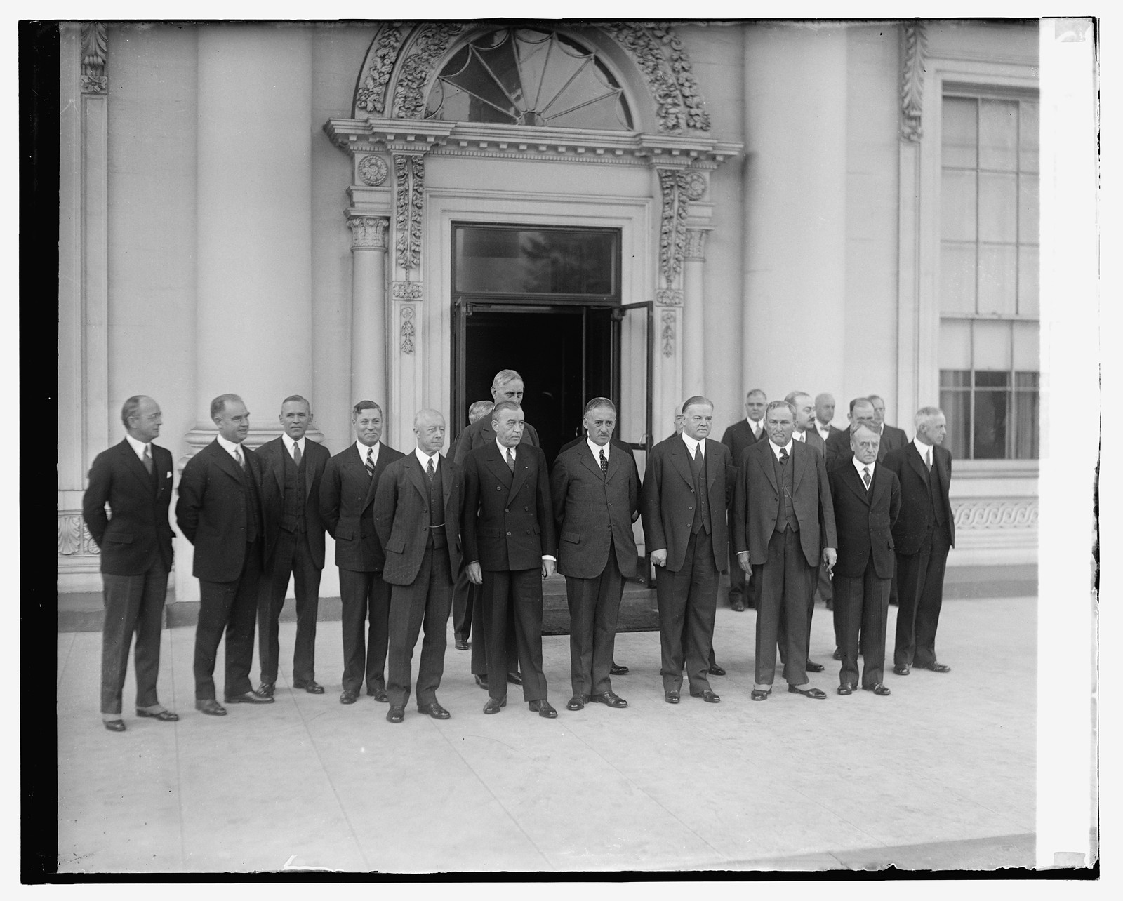 Hoover with Arms Conf. Delegation, [between 1909 and 1932] — historic photograph