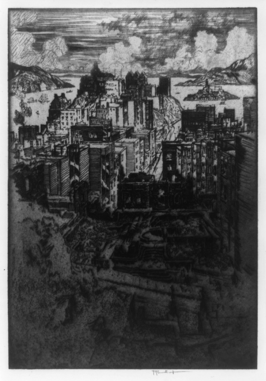 Russian Hill, San Francisco, Calif., 1912 — historic print