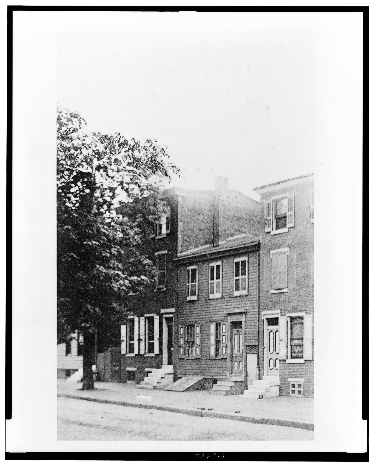 [Walt Whitman's house, Mickle Street, Camden, New Jersey], [between 1860 and 1910] — historic photograph