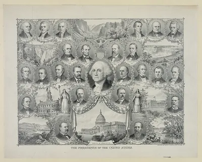 The Presidents of the United States, portrait collage
