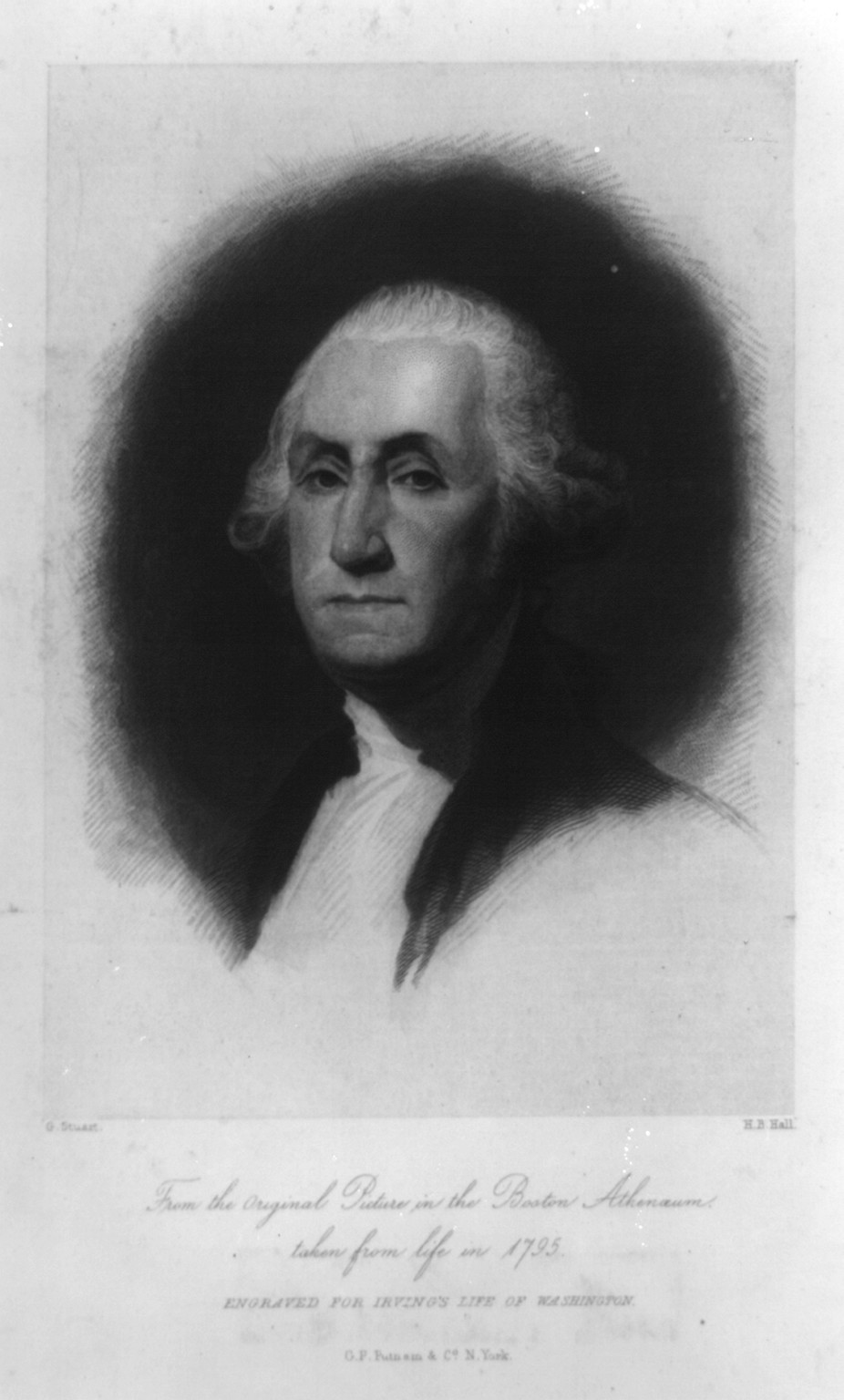 [George Washington, head-and-shoulders portrait, facing left], [1859] — antique engraving