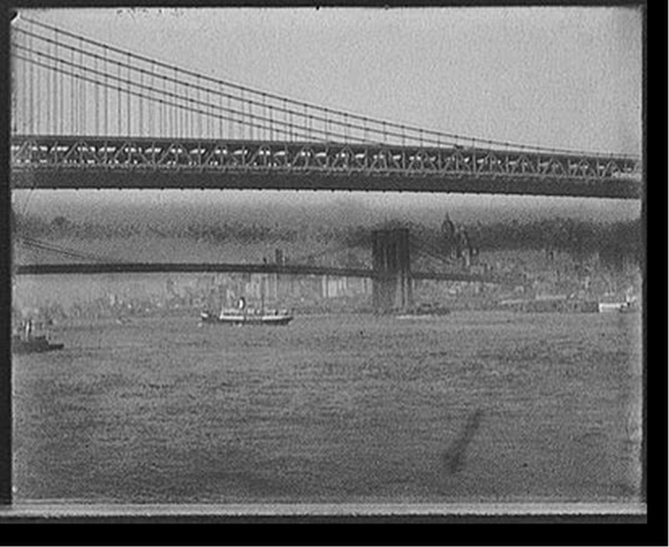 [Under the Manhattan and Brooklyn bridges, New York, N.Y.], [1909?] — historic photograph