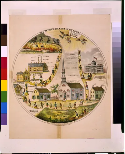The way of good & evil / Drawn & published by John Hailer, Northempton (sic) Co., Penna.