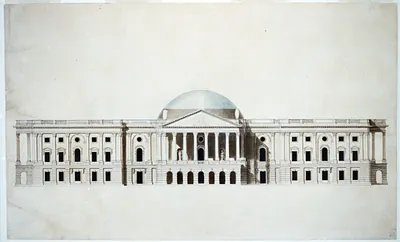 [U.S. Capitol, Washington, D.C. East elevation, low dome]