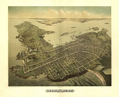 RI Newport 1878 MAP