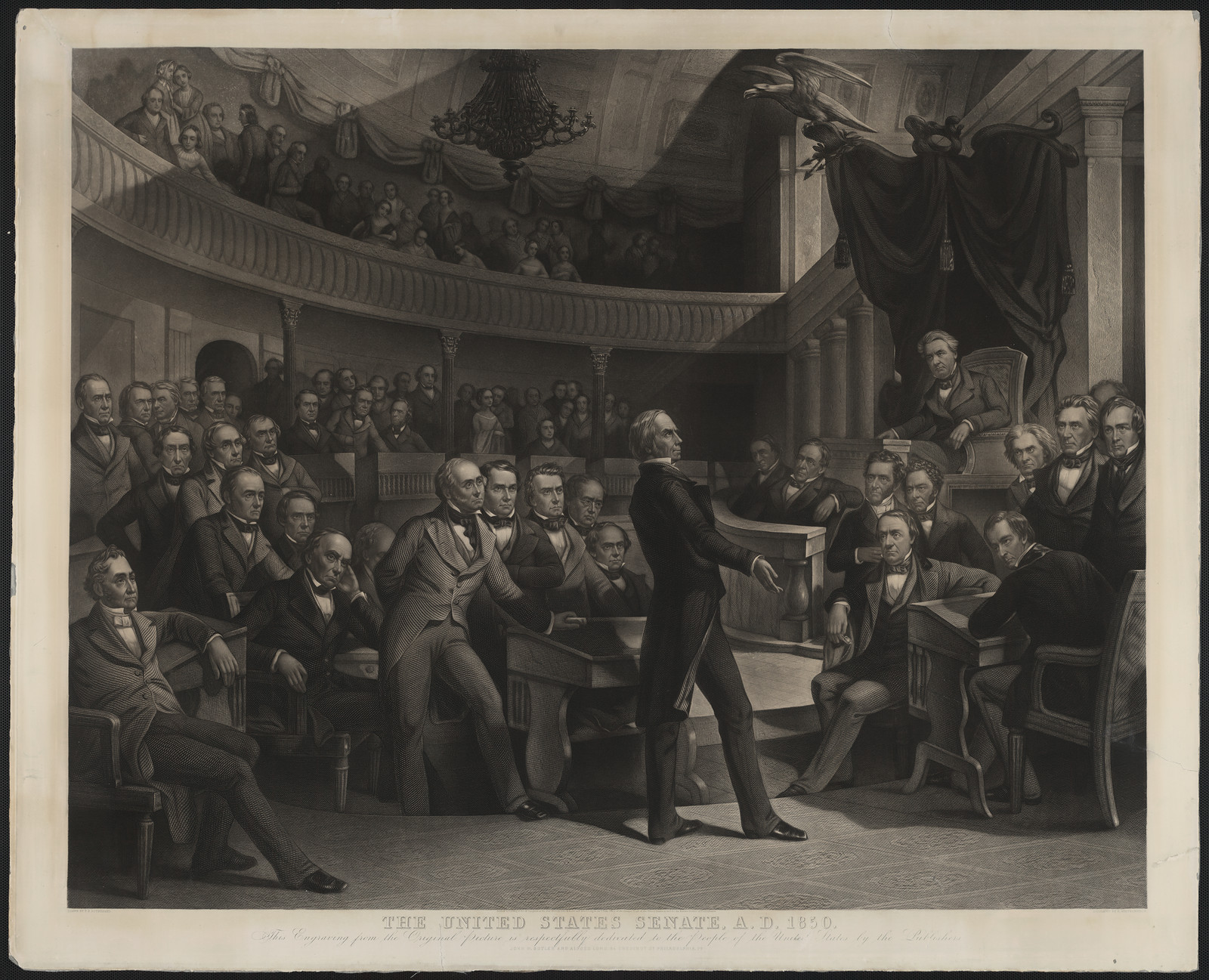 The United States Senate, A.D. 1850 — historic image