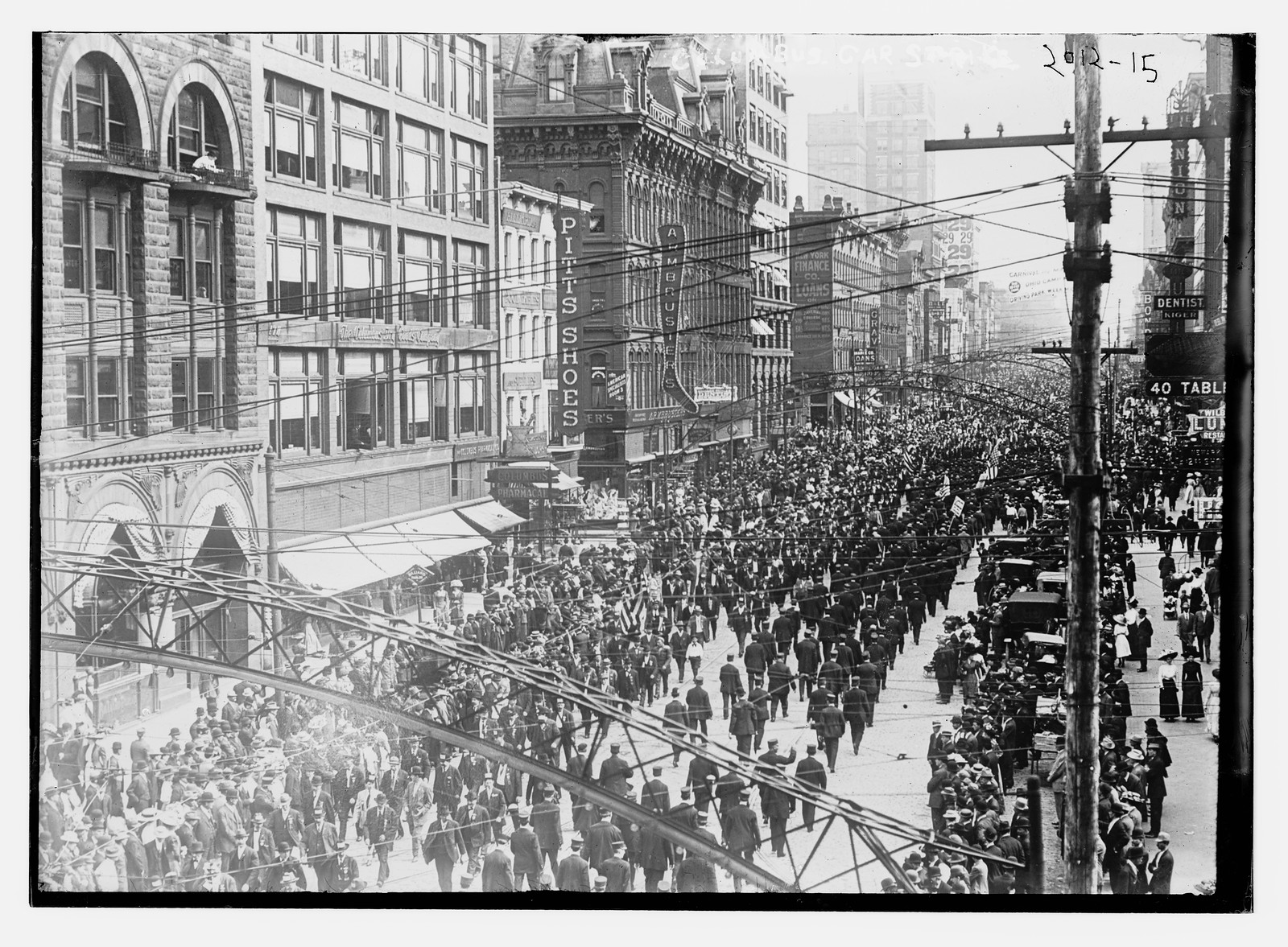 Columbus Car strike, n/a — historic photograph