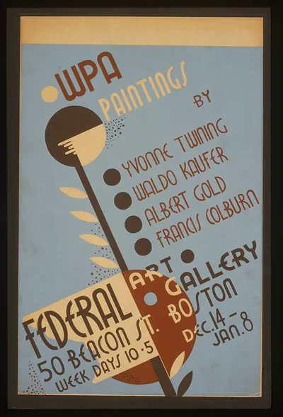 WPA Paintings by Yvonne Twining, Waldo Kaufer, Albert Gold