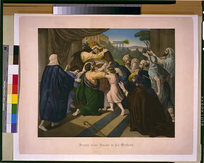 Joseph made known to his brethren / painted by F. Hartwich.