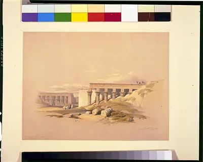 Lateral view of the temple called the Typhonaeum at Dendera / David Roberts, R.A.