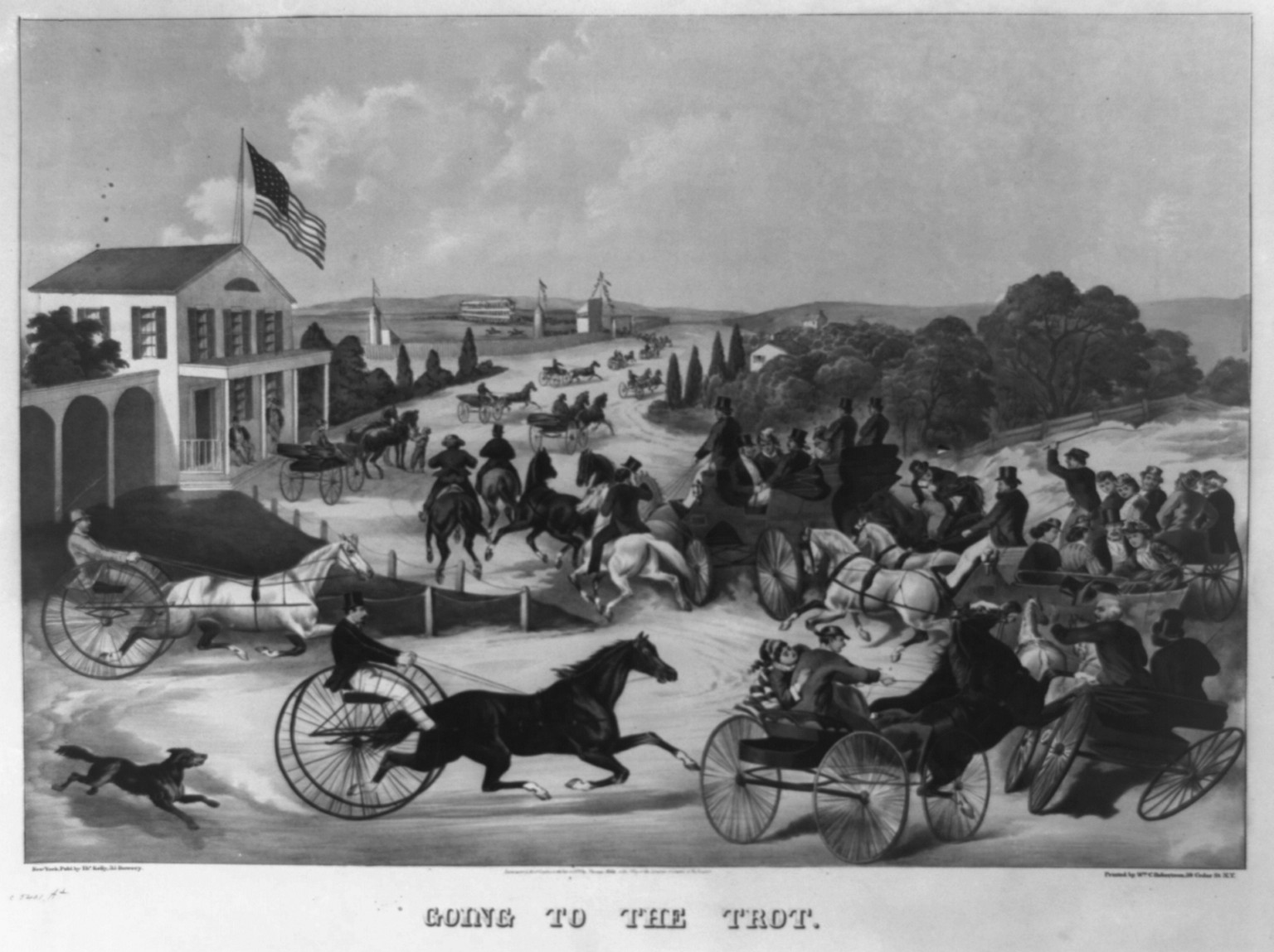 Going to the trot, c1870. — historic print