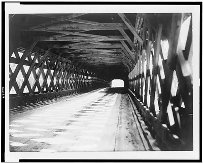 Hoosick White House Bridge interior / photographed by Christina Stevens, North Hoosick, N.Y.