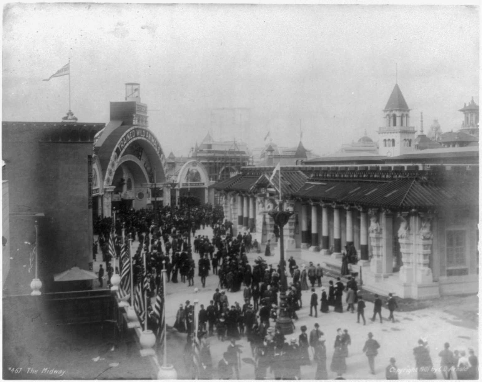 Pan-American Exposition, Buffalo, N.Y., 1901: The Midway, c1901. — historic photograph