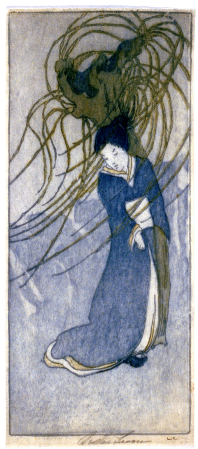 [Aoyagi (yellow willow)] / Bertha Lum., [between 1900 and 1930] — historic print