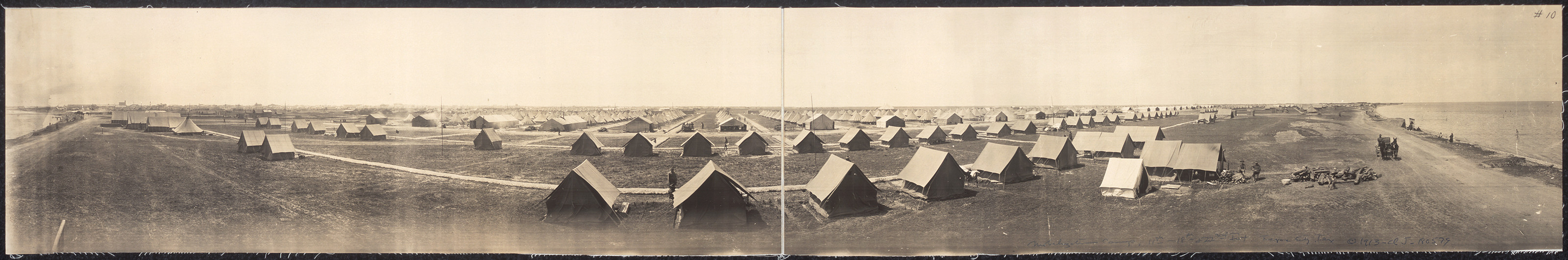 Mobilization camp Texas City, 1913, 1913 — historic image