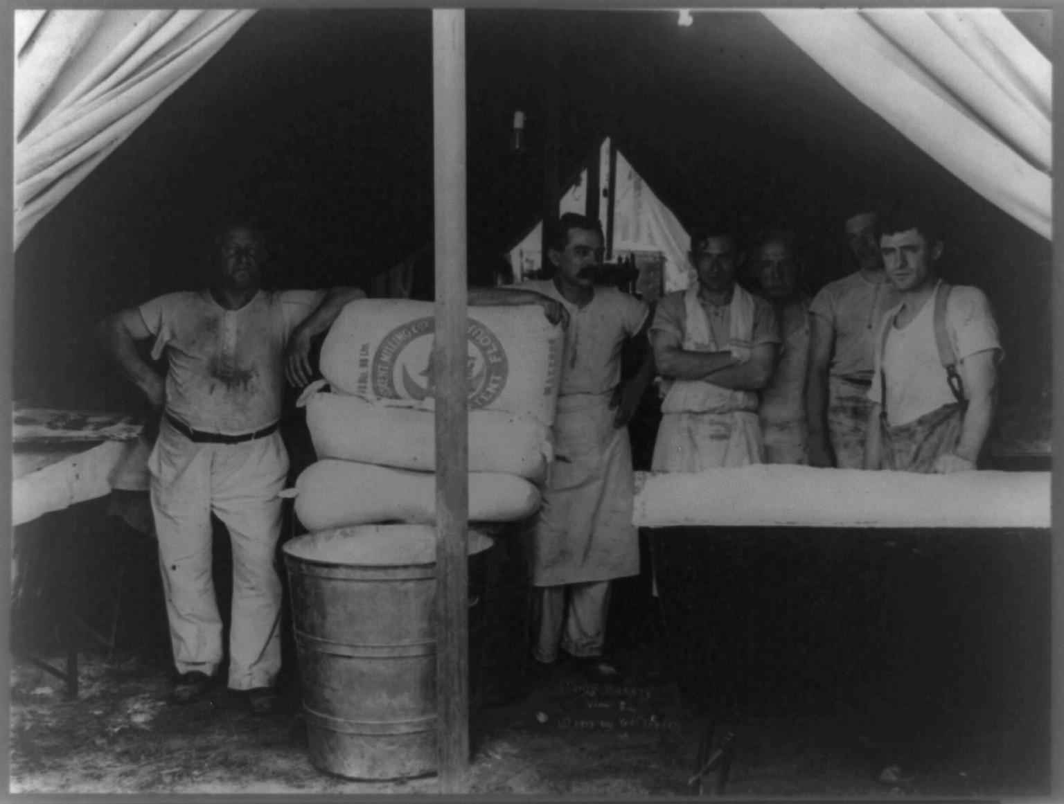 Camp bakery, c1913. — historic photograph