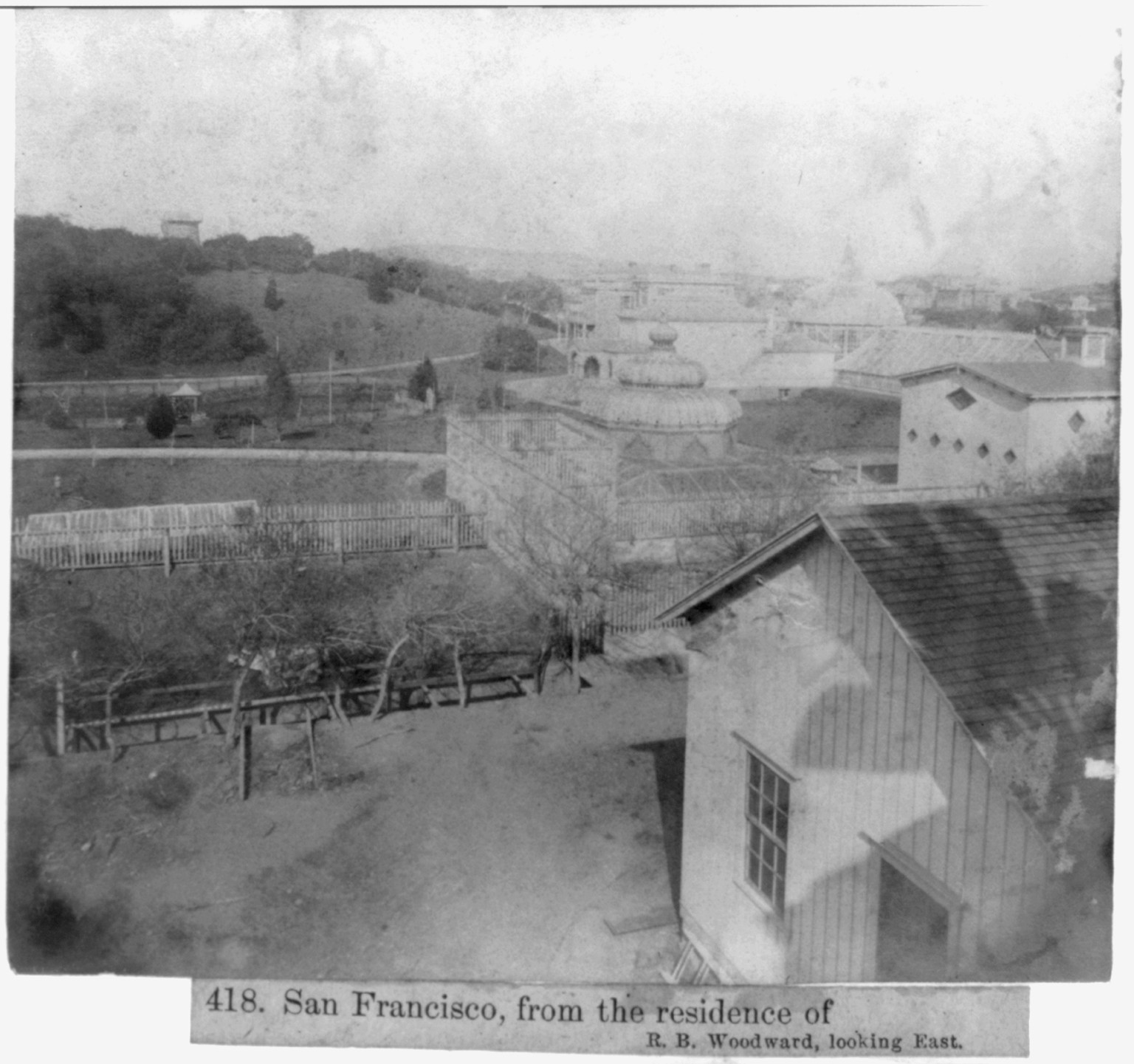 San Francisco from the residence of R.B. Woodward, looking East, [published 1866] — historic photograph