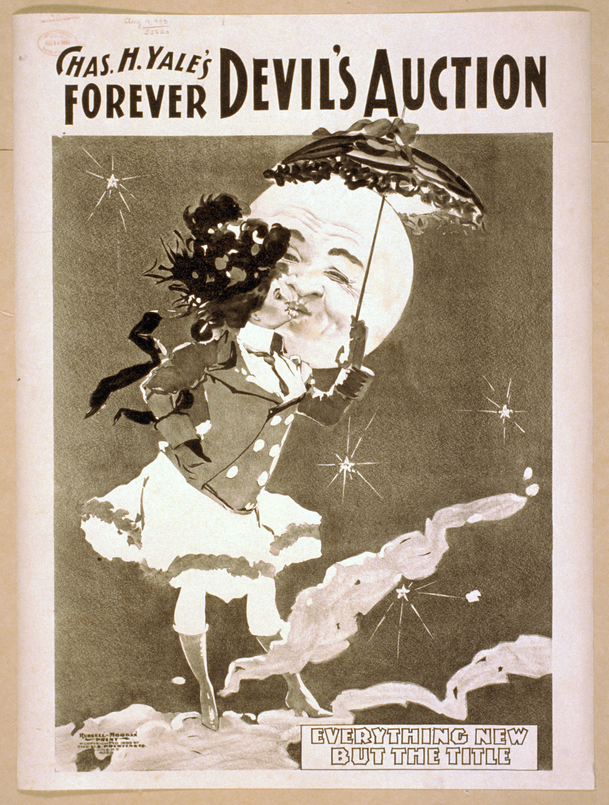 Chas. H. Yales forever Devils auction, 1899 — vintage poster