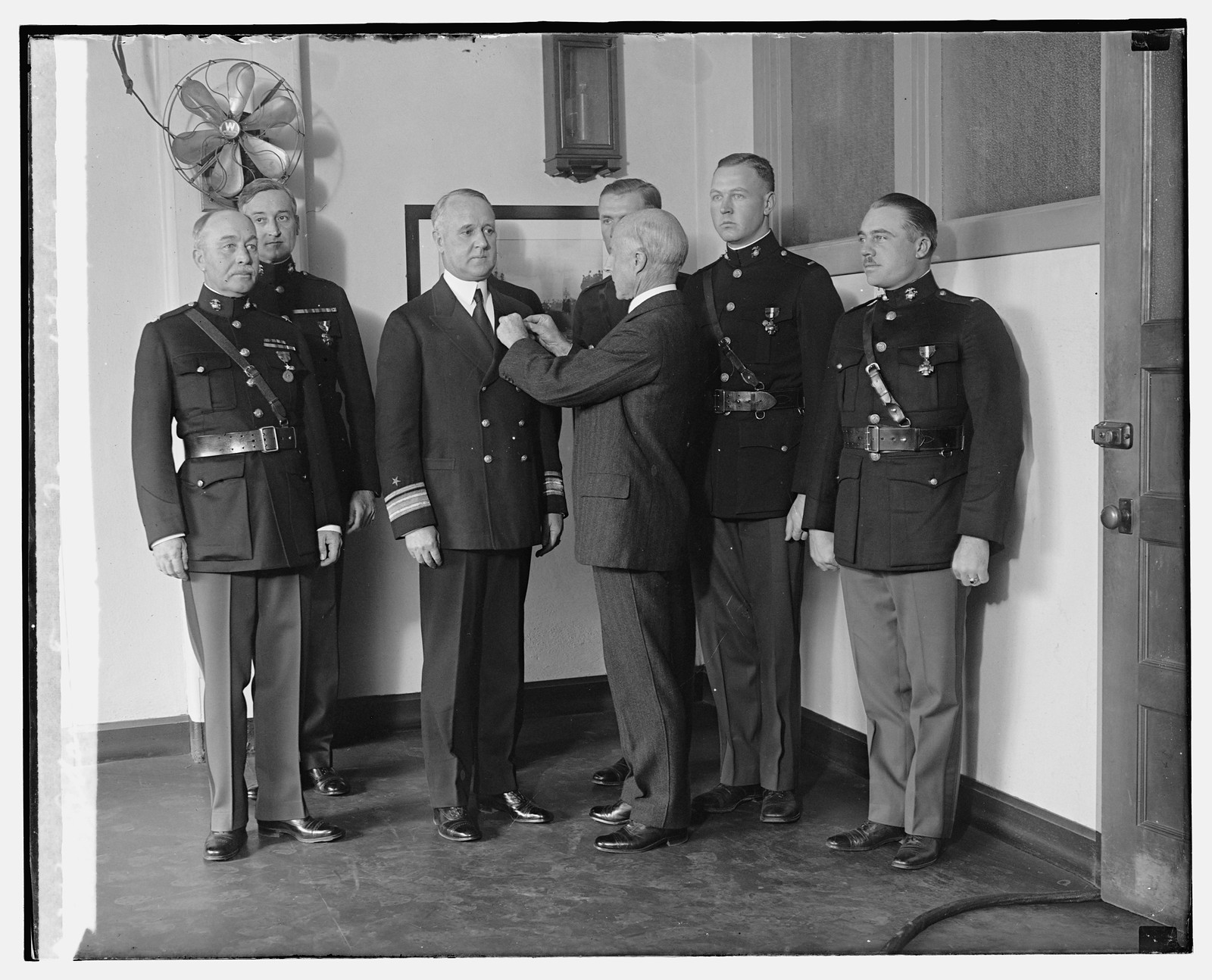 Adams & Marine ofc. 12/9/29, [19]29 December 9. — historic photograph
