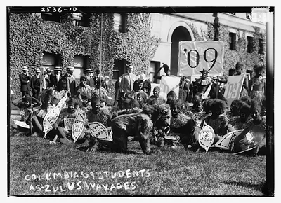 Columbia '09 students as Zulus