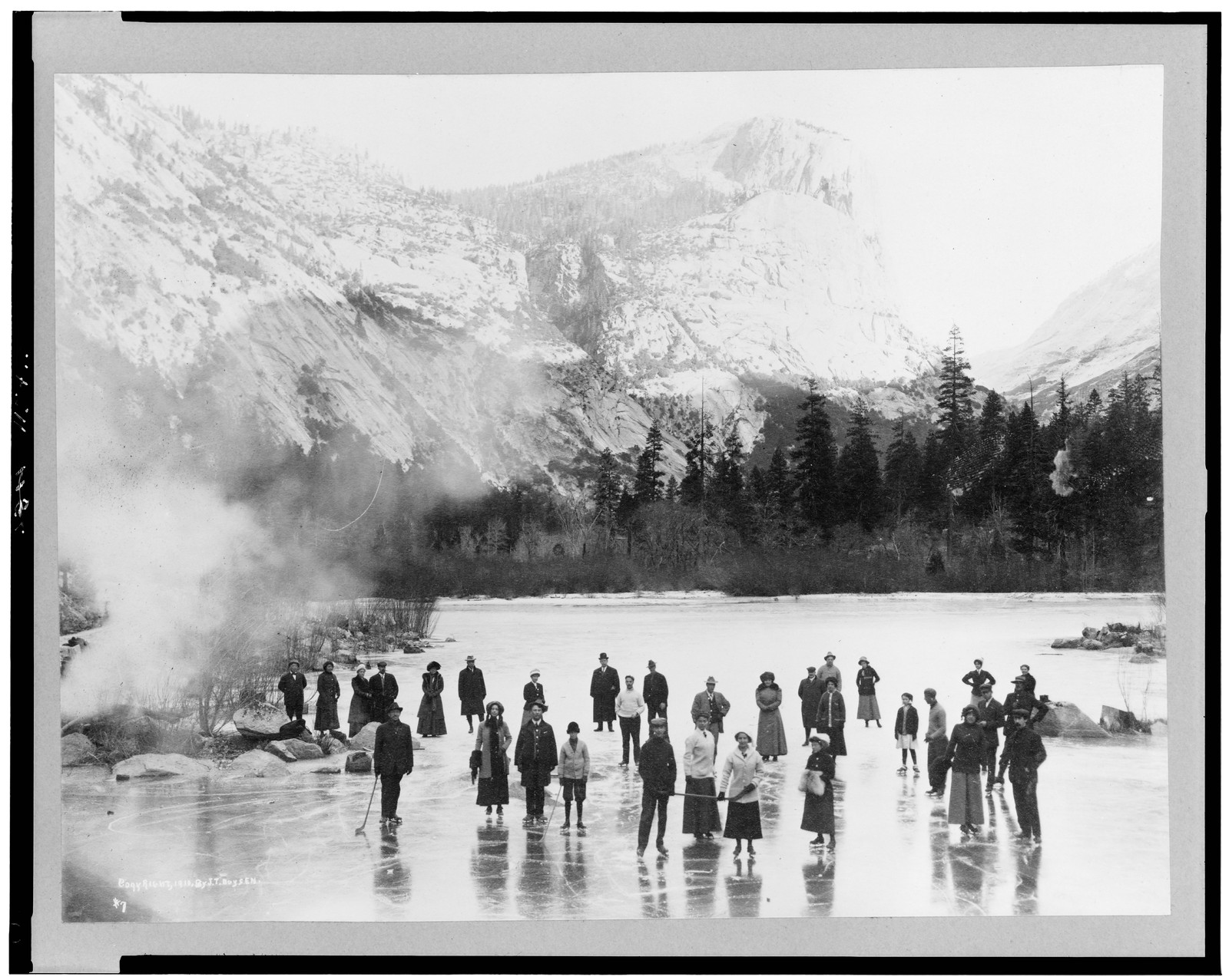 Mirror Lake in winter, c1911. — historic photograph