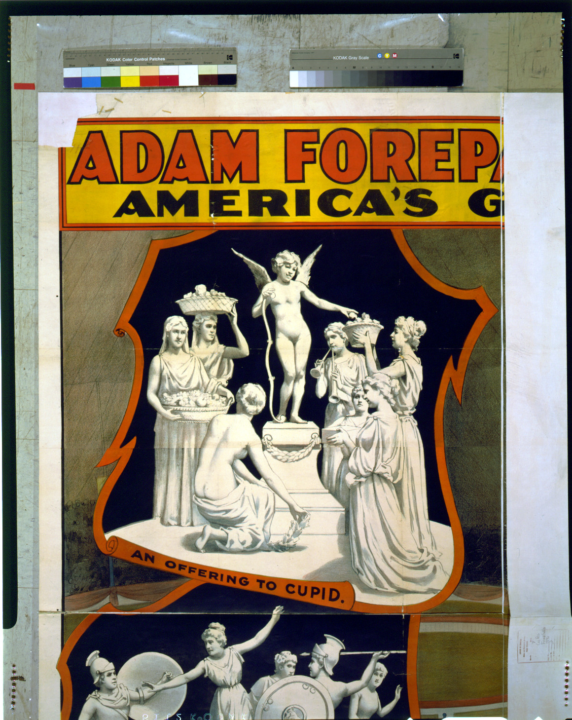 Adam Forepaugh's America's Greatest Show: An Offering to Cupid — vintage poster