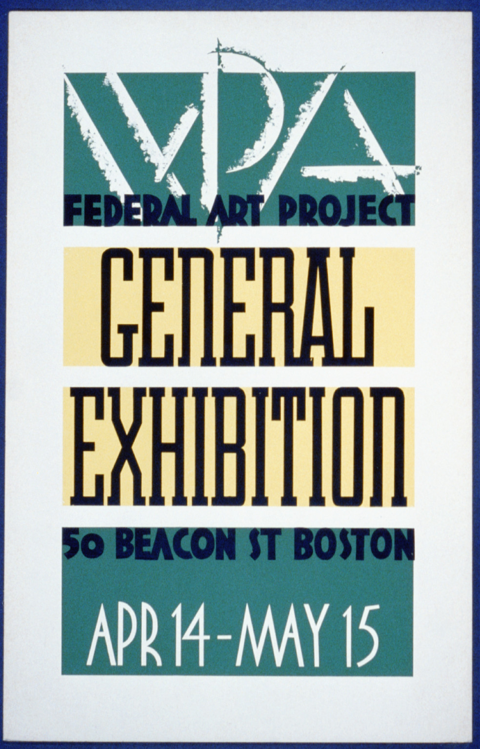 WPA Federal Art Project general exhibition, 1936 — vintage poster