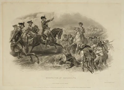 Washington at Monmouth / Darley ; G. R. Hall.