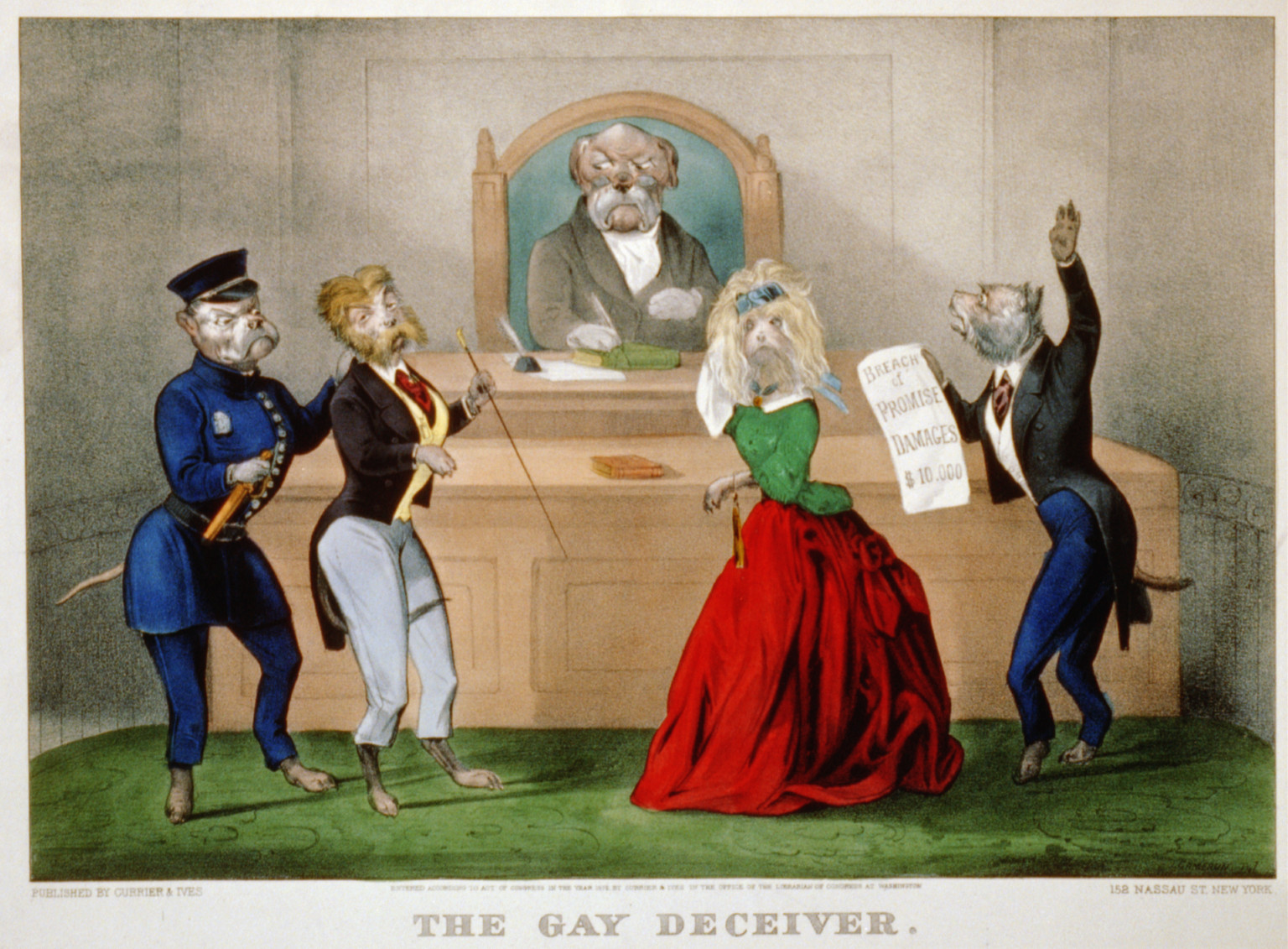 The gay deceiver, New York : Published by Currier & Ives, c1871. — antique lithograph