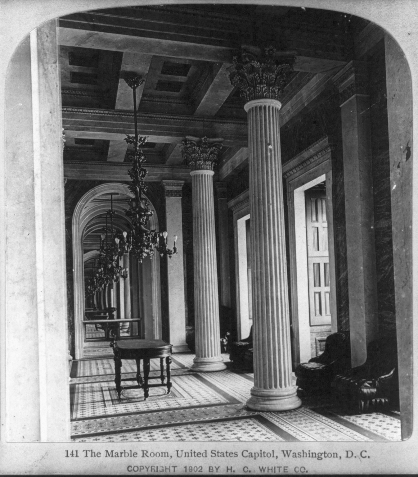 The Marble Room, United States Capitol, Washington, D.C., c1902. — historic photograph
