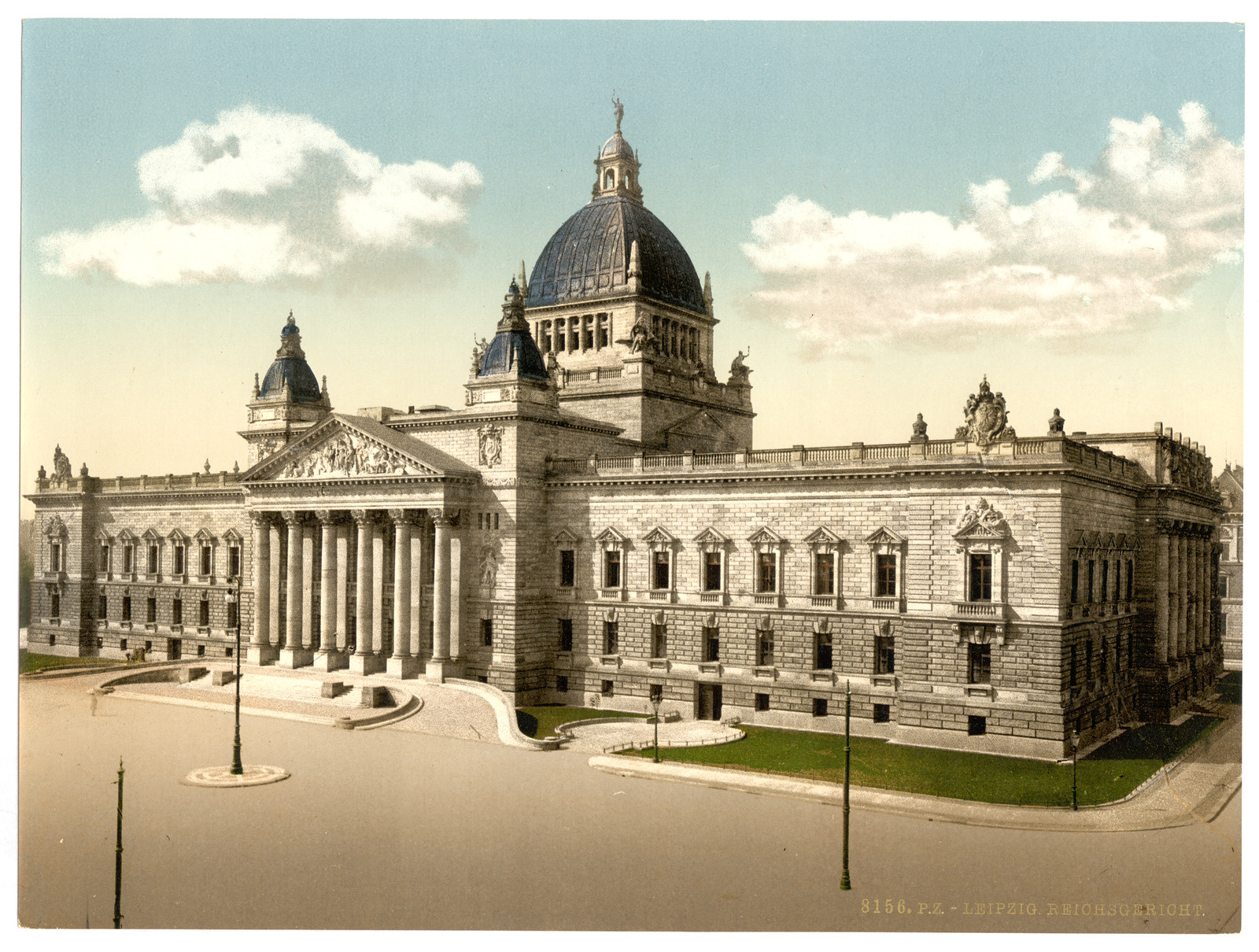 Reichsgericht Leipsig (i.e. Leipzig) Saxony Germany, [between ca. 1890 and ca. 1900]. — historic print