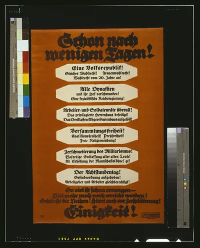 Schon nach wenigen Tagen! ... Einigkeit! / Bernhard.