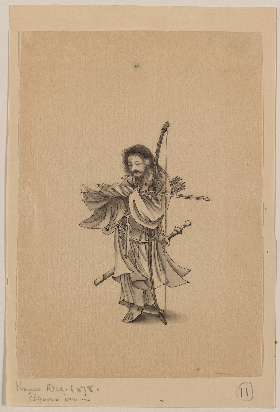 [Japanese drawing], 1750 — historic drawing