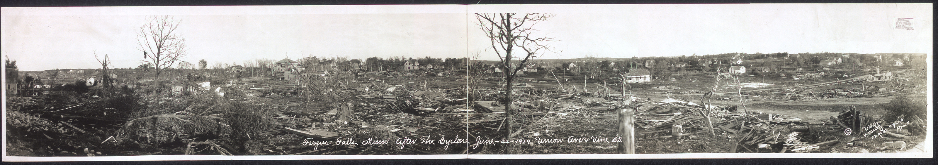 Fergus Falls cyclone 6-22, Minnesota, 1919, 1919 — historic image