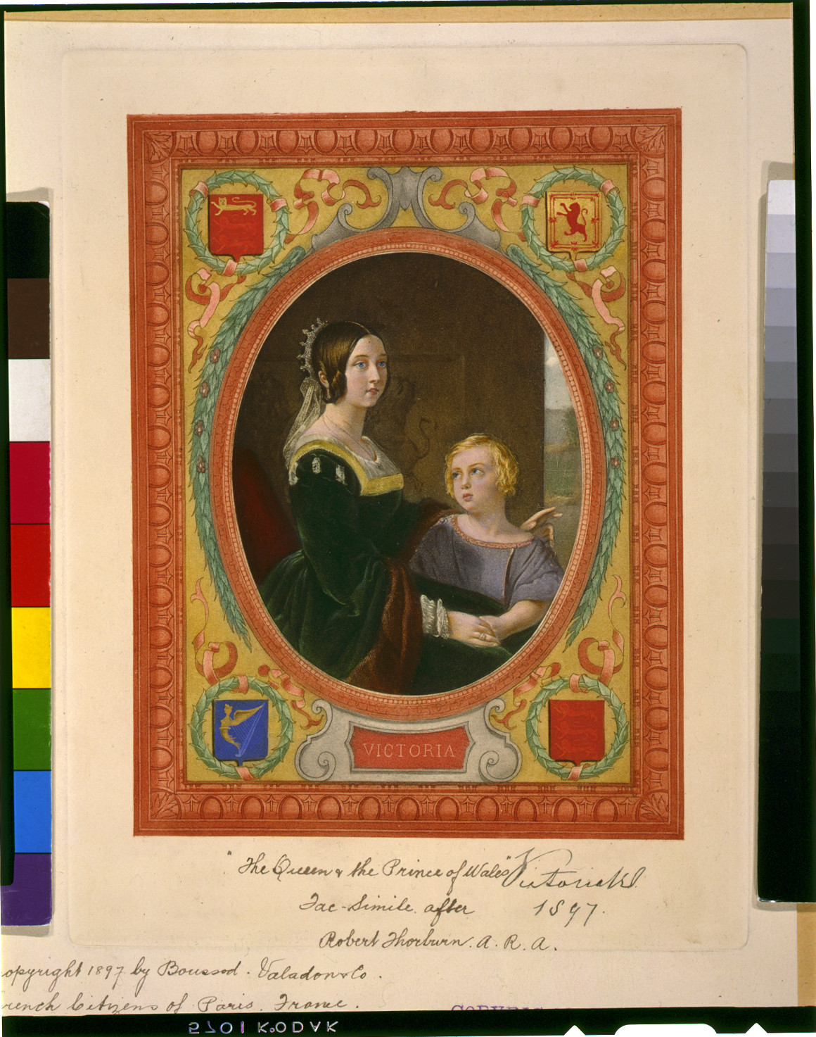 Victoria, c1897. — antique lithograph