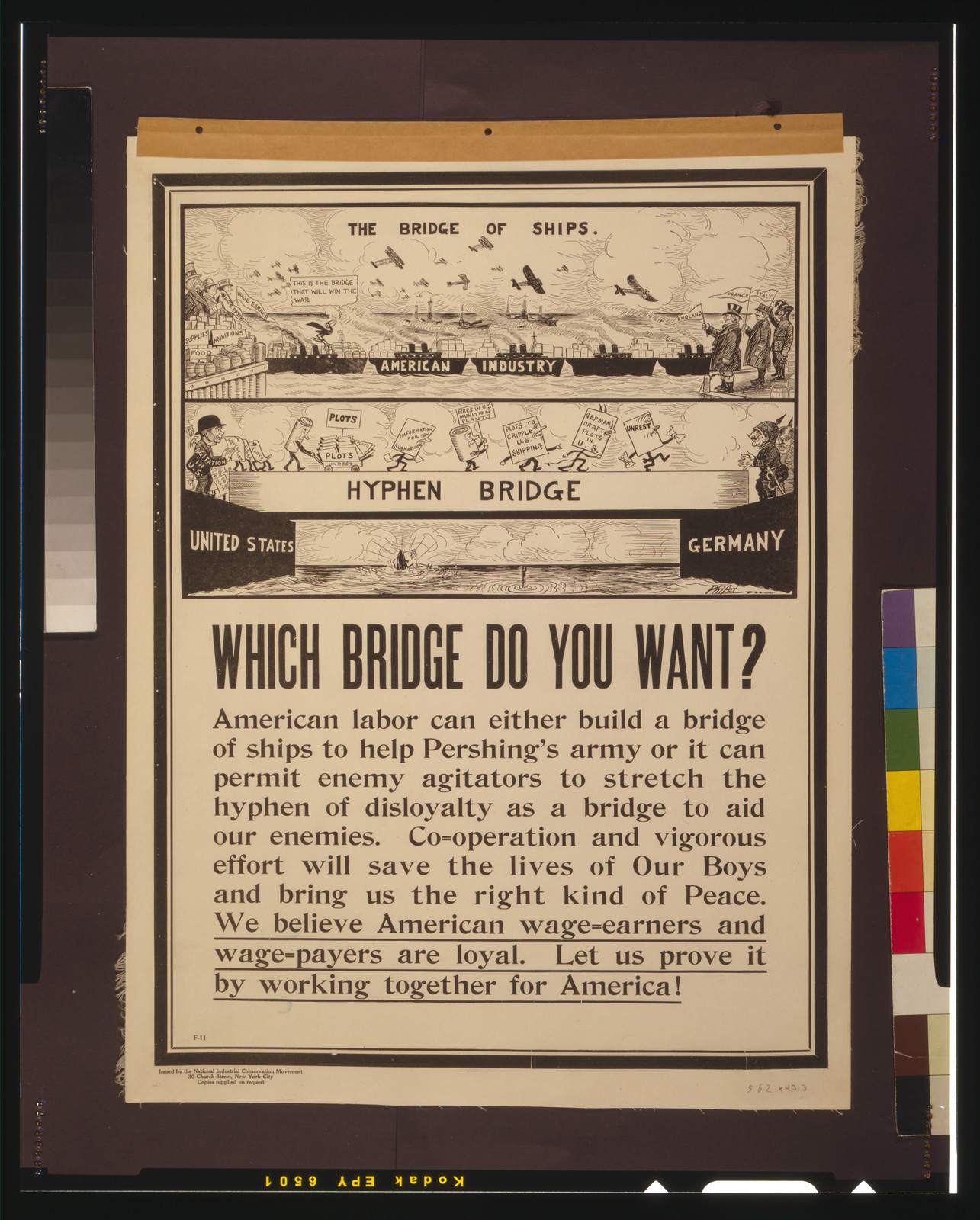 Which bridge do you want? / Phifer., [1917] — vintage poster