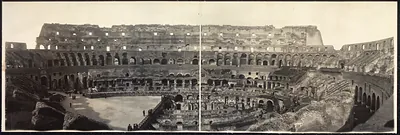Coliseum Interior, Rome, Italy, 1909