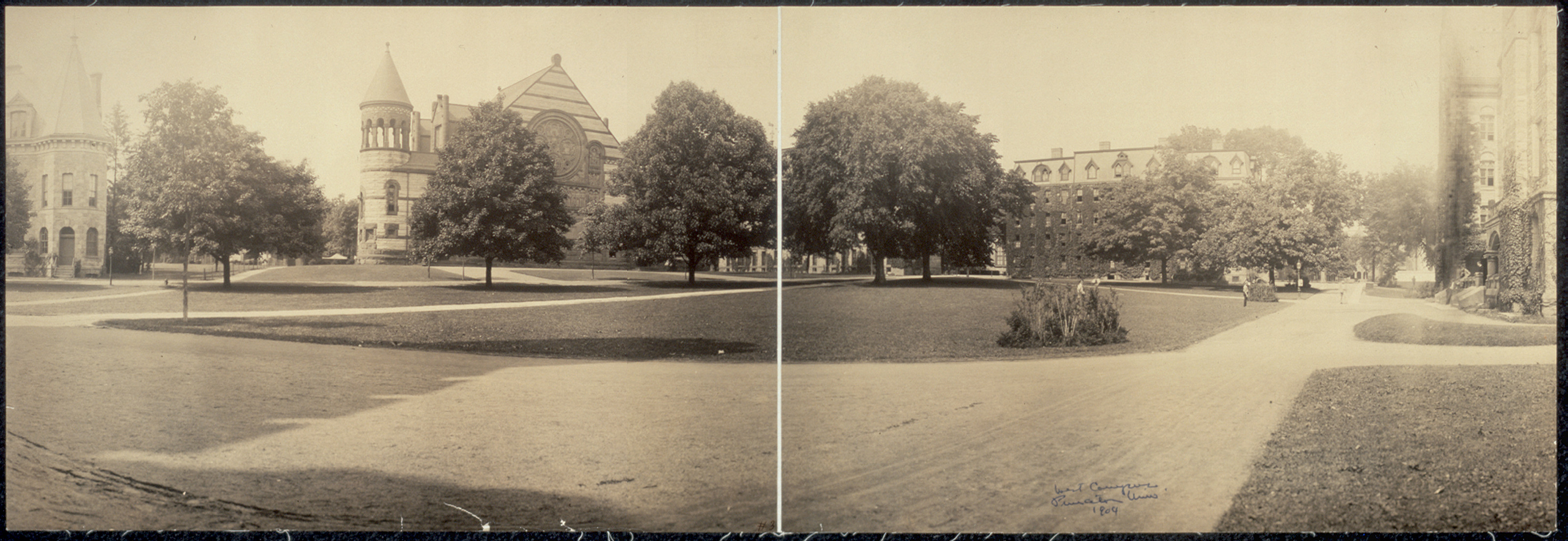 West campus, Princeton Univ, New Jersey, 1904, 1904 — historic image