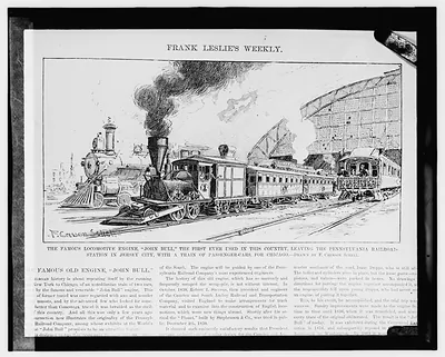 John Bull" first locomotive"